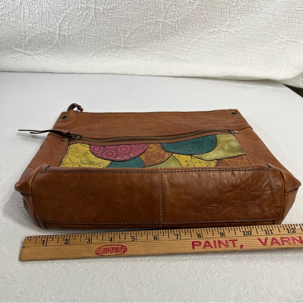 Fossil Key Multicolor Patchwork Leather Pocket Bo… - image 8
